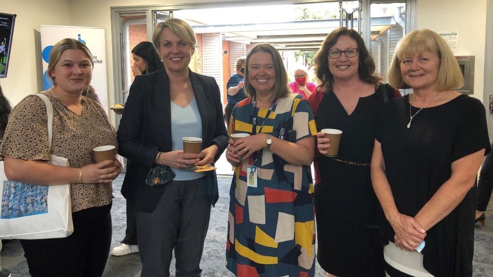 The Hon. Tanya Plibersek with members of the community at UOW's Bega Campus.