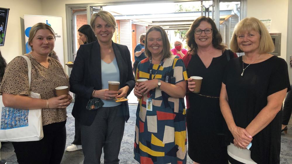The Hon. Tanya Plibersek with members of the community at UOW's Bega Campus.