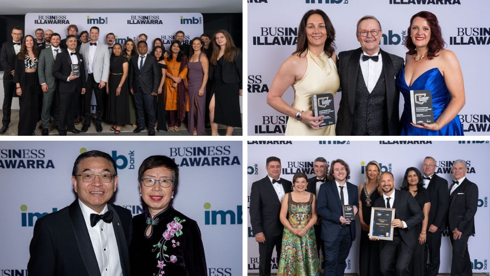UOW alumni, research spinouts and iAccelerate entrepreneurs have been recognised among the winners at the 2026 IMB Bank Illawarra Business Awards, photos from the awards night. Photos: Business Illawarra.