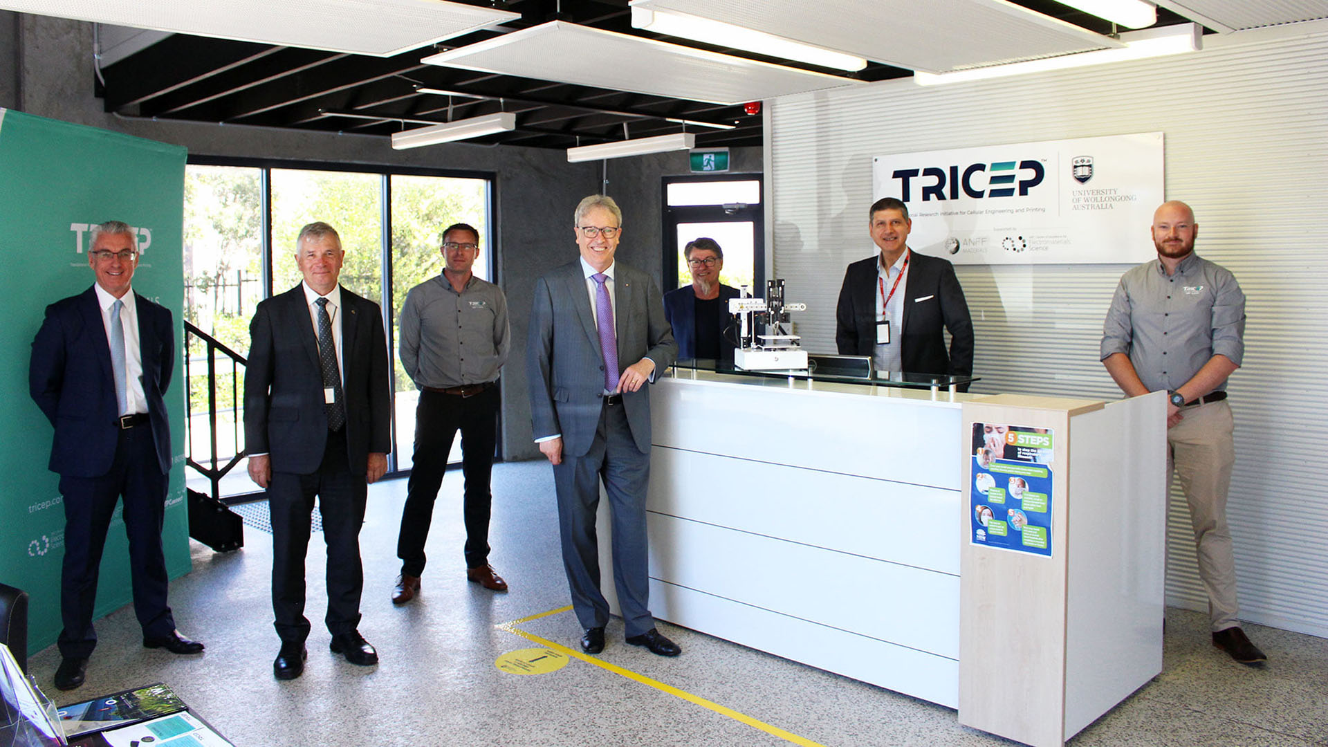 The onsite launch of 3DREDI was attended by the University of Wollongong’s Vice-Chancellor and Principal Professor Paul Wellings, Senior Deputy Vice-Chancellor Professor Joe Chicharo, Chief Operating Officer Damien Israel and Director Government Relations Canio Fierravanti.