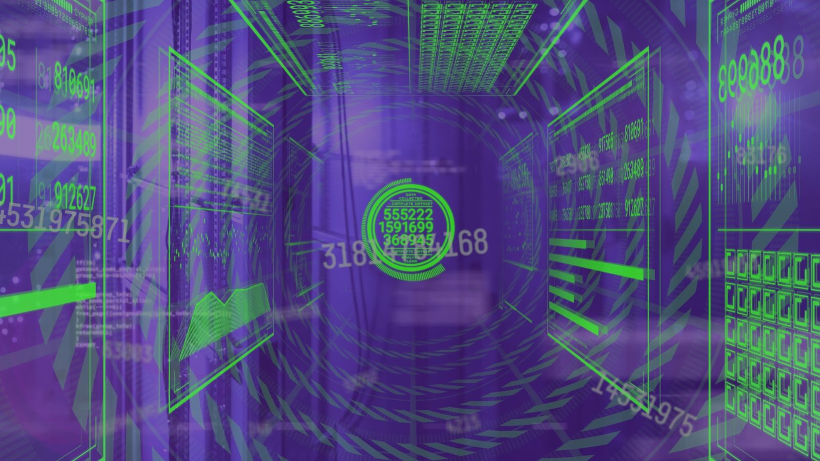 Image of data processing with qr code over server room. Global technology, computing and digital interface concept digitally generated image. Shutterstock 2489093871