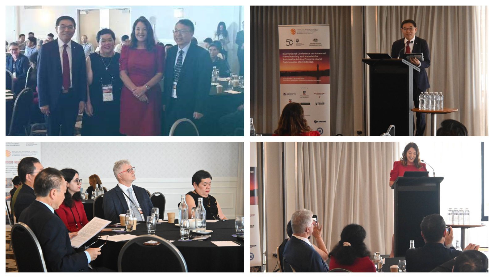 A collage of photographs from the AMMET 2025 conference