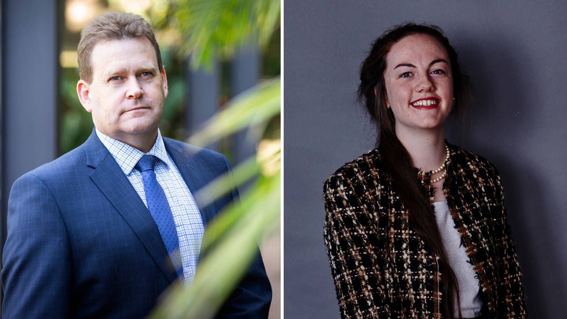 AMSA Scholarship 2021 winners Andrew Herring and Megan Reinwald