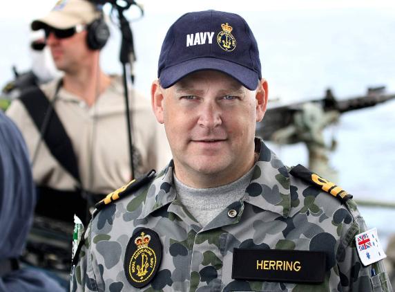 AMSA scholarship recipient Andrew Herring in his navy reserve uniform