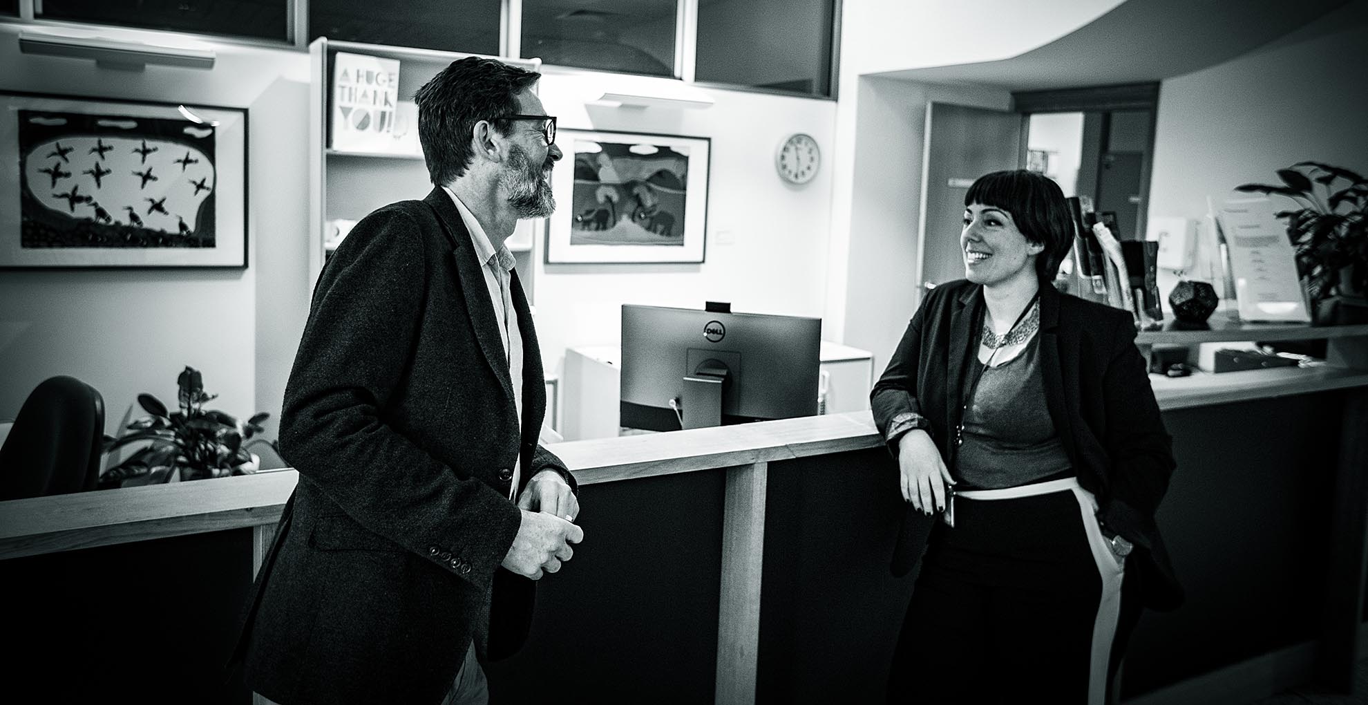 Mark Donovan and Dr Anna Sidis. Photo: Paul Jones