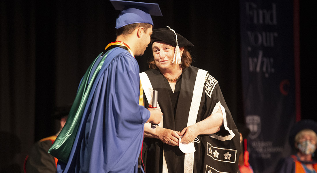 Vice-Chancellor Professor Patricia Davidson at a graduation ceremony at UOW