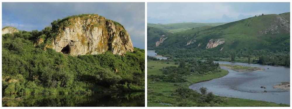 2.	Chagyrskaya Cave in southern Siberia’s Altai Mountains. (Credit: IAET)