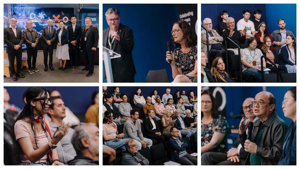 A collage of images from the the inaugural Emerging Global Research Opportunities event on Tuesday 15 April at the UOW Science Space.