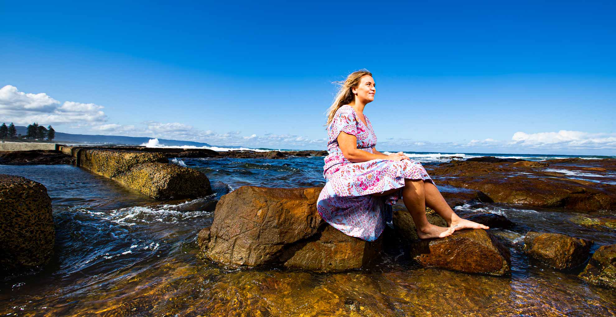 Freya Croft, pictured in the water at North Ƶapp. Photo: Paul Jones