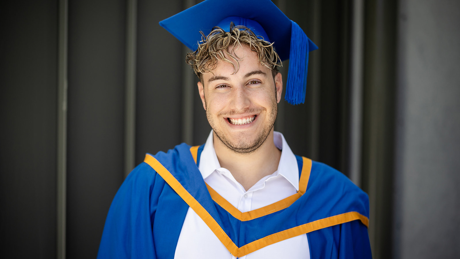 UOW Eurobodalla graduate Lachlan Congram at the 2025 graduation ceremony.