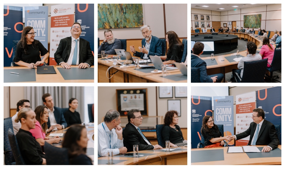 A collage of images from the MOU signing event.