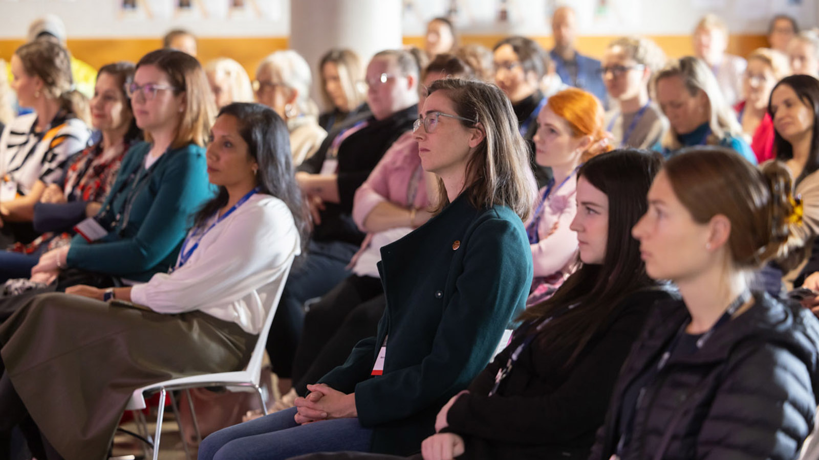 Audience members at a breakfast for women entrepreneurs hosted by iAccelerate.