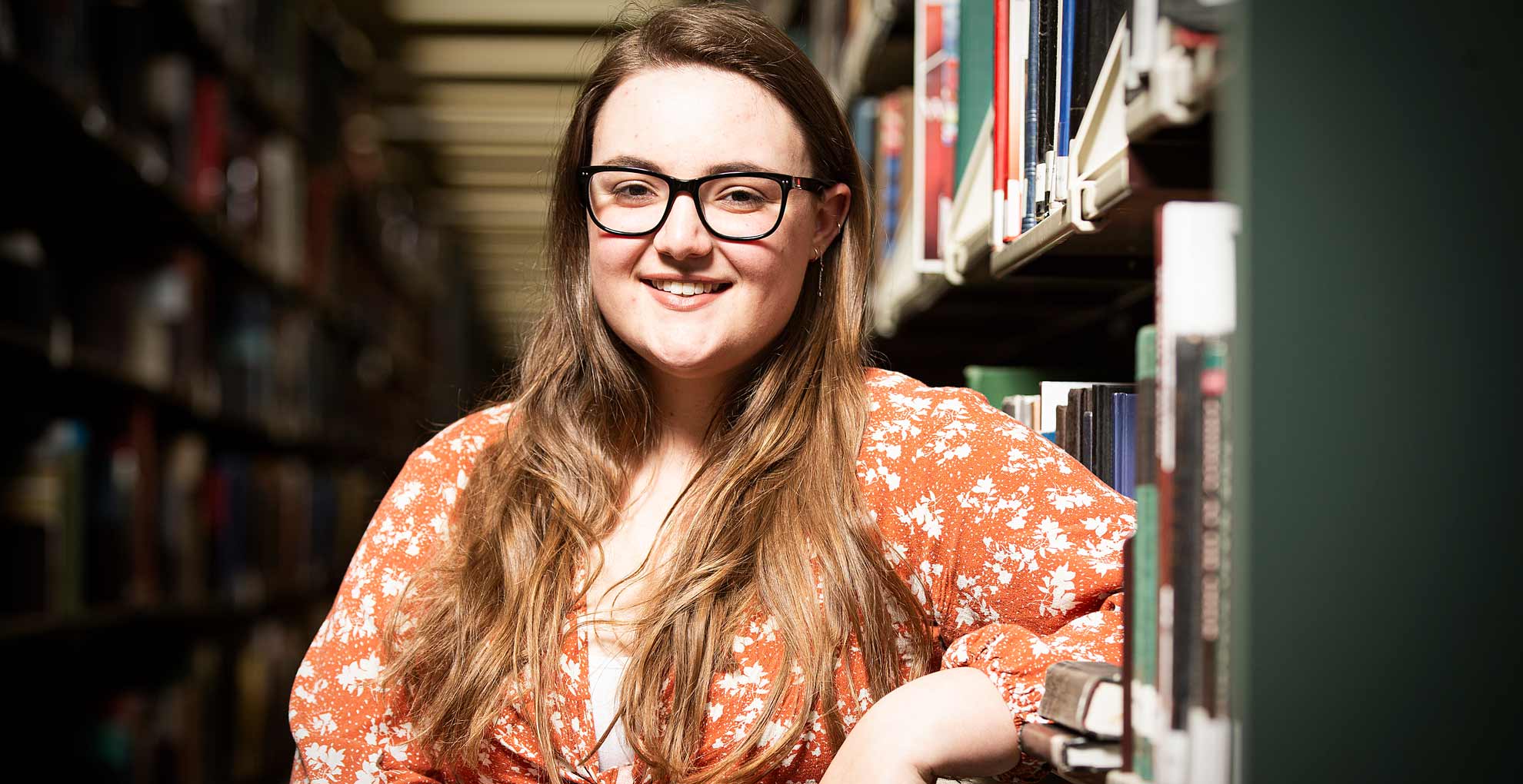 Student Jessie Sharp, who was awarded a journalism scholarship. Photo: Paul Jones