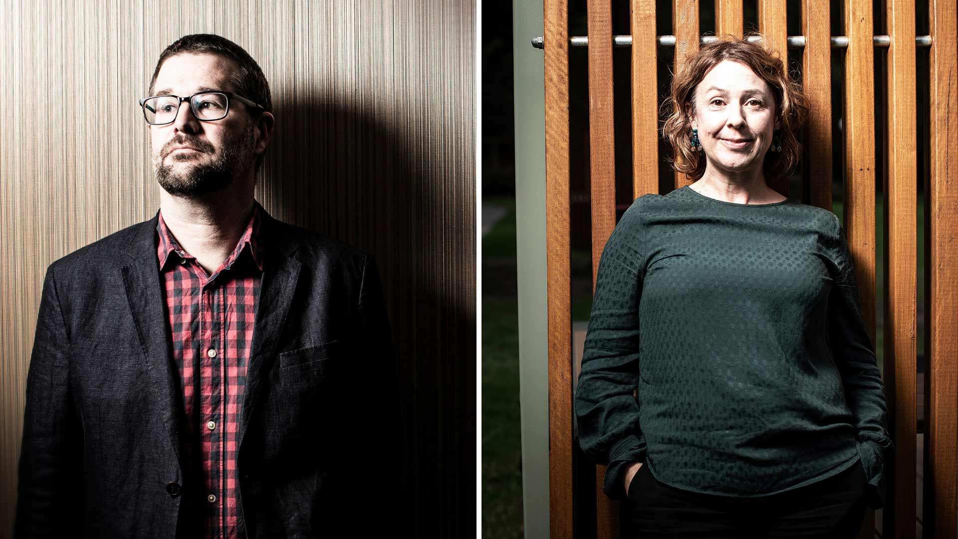Collage of Associate Professor Peter Kelly and Dr Briony Larance. Photo: Paul Jones