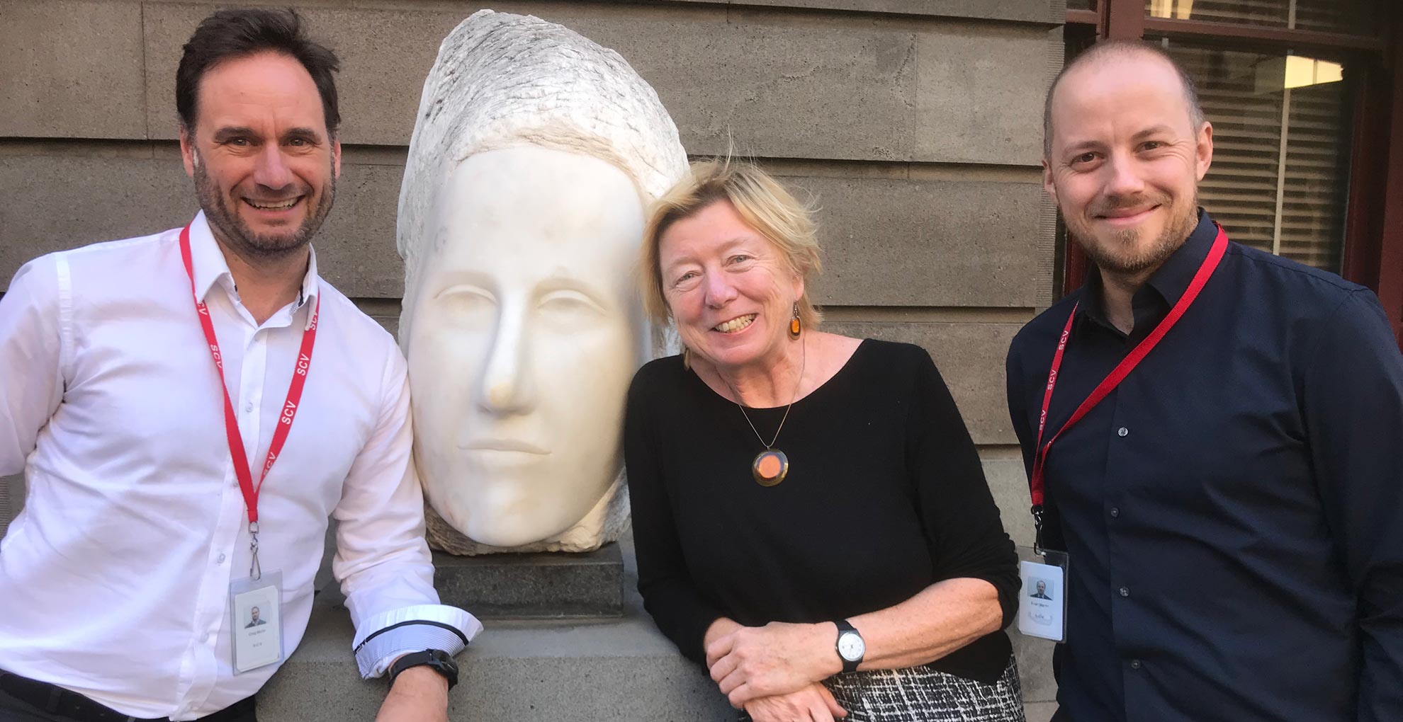  Siobhan McHugh with hosts of Gertie