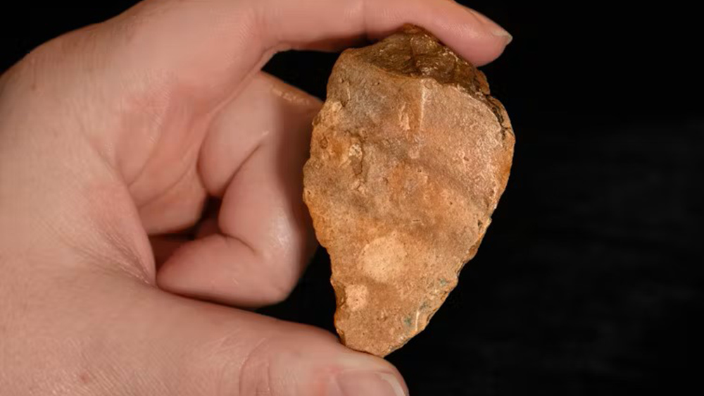 A stone tool from 1.04 million year ago. M.W. Moore/University of New England