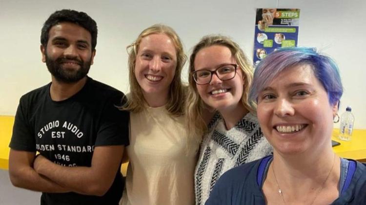 2021 Sustainable Homes Challenge winners 'iDesign': Parimal Salunkhe, Georgia O’Neill, Evie Parrish-Gibbons and Nicole Ellingburg.