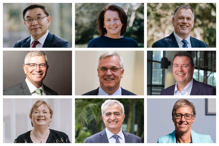 Collage of University senior leadership team