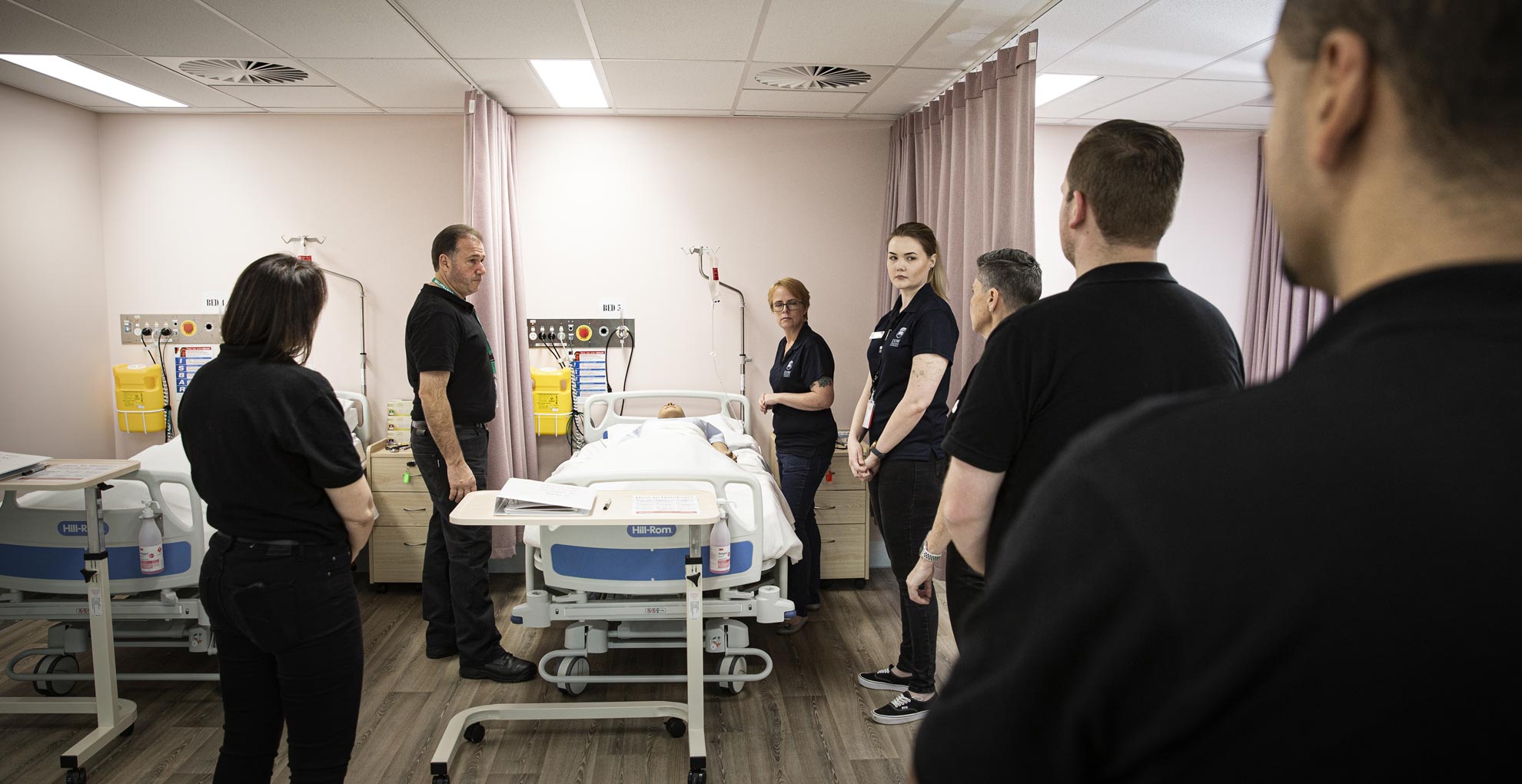 BAMS employees take part in infection control training at UOW