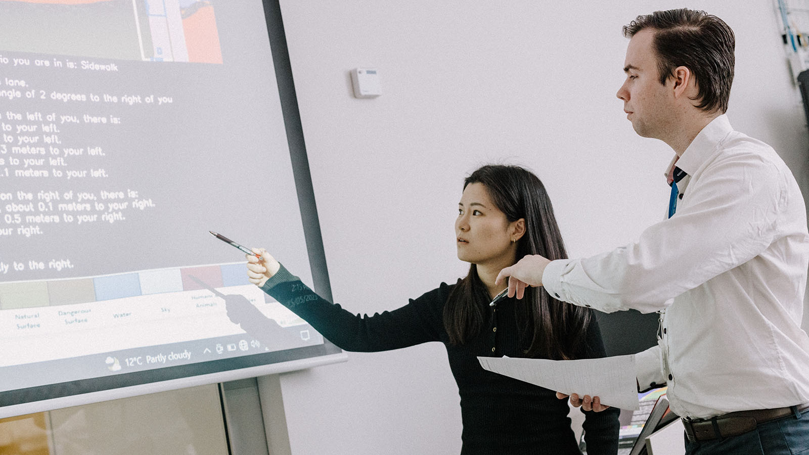 Early career researchers Yunjia Li and Joshua Thompson are developing an AI digital personal assistant for people who are visually impaired.