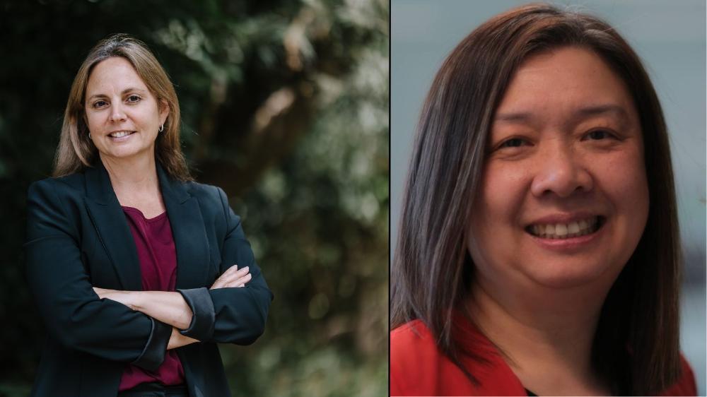 A split image of Mercedez Hinchcliff on the left and Tam Ha on the right