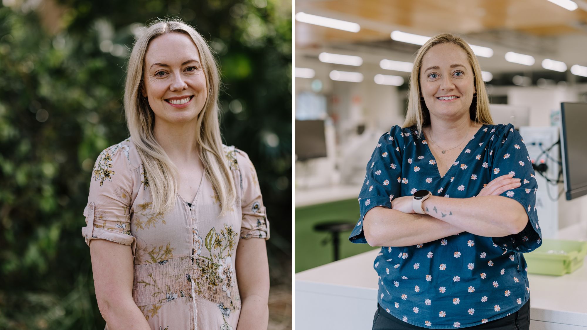 A composite image of Erin Twyford (left) and Tracey Kuit.