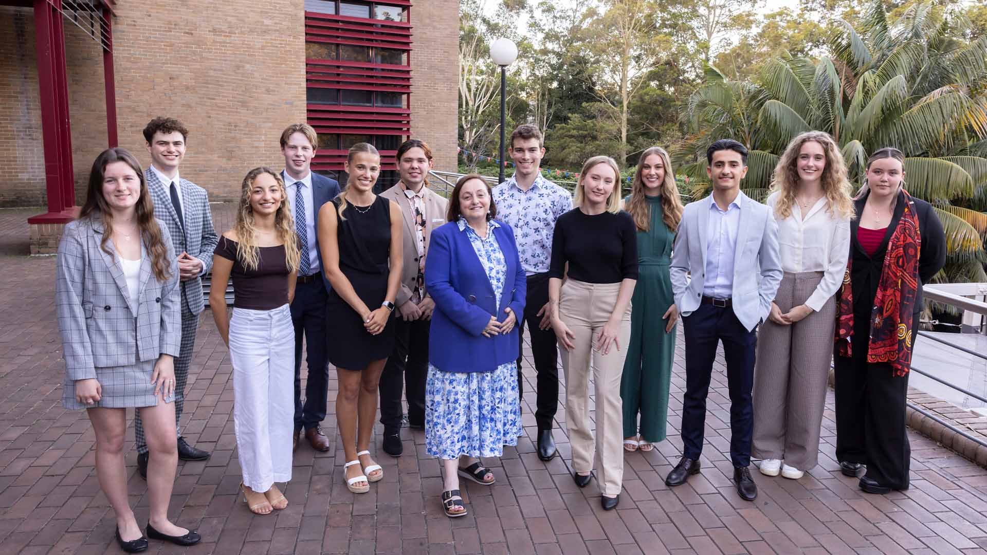 VC Leadership Scholarship recipients with Patricia Davidson