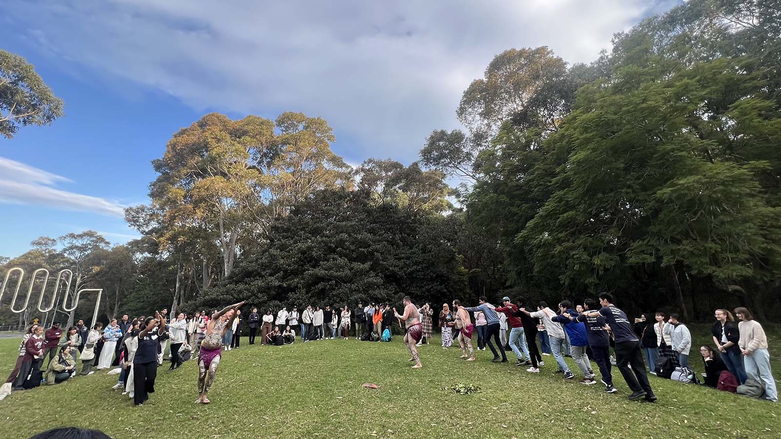 International students at the Welcome to Wollongong event.