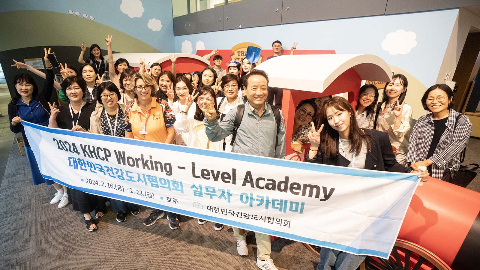 Delegates from the Korean Healthy Cities Partnership Visit during their visit to UOW.