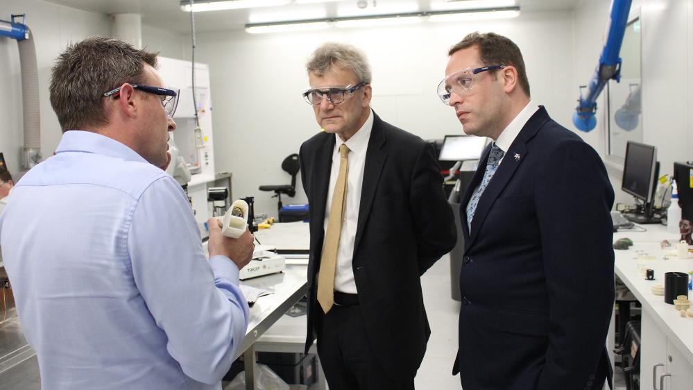 TRICEP associate Director Stephen Beirne with British Consul General Mr Michael Ward and Deputy Consul General Mr Jonathan Cook