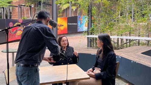 VC and student interview