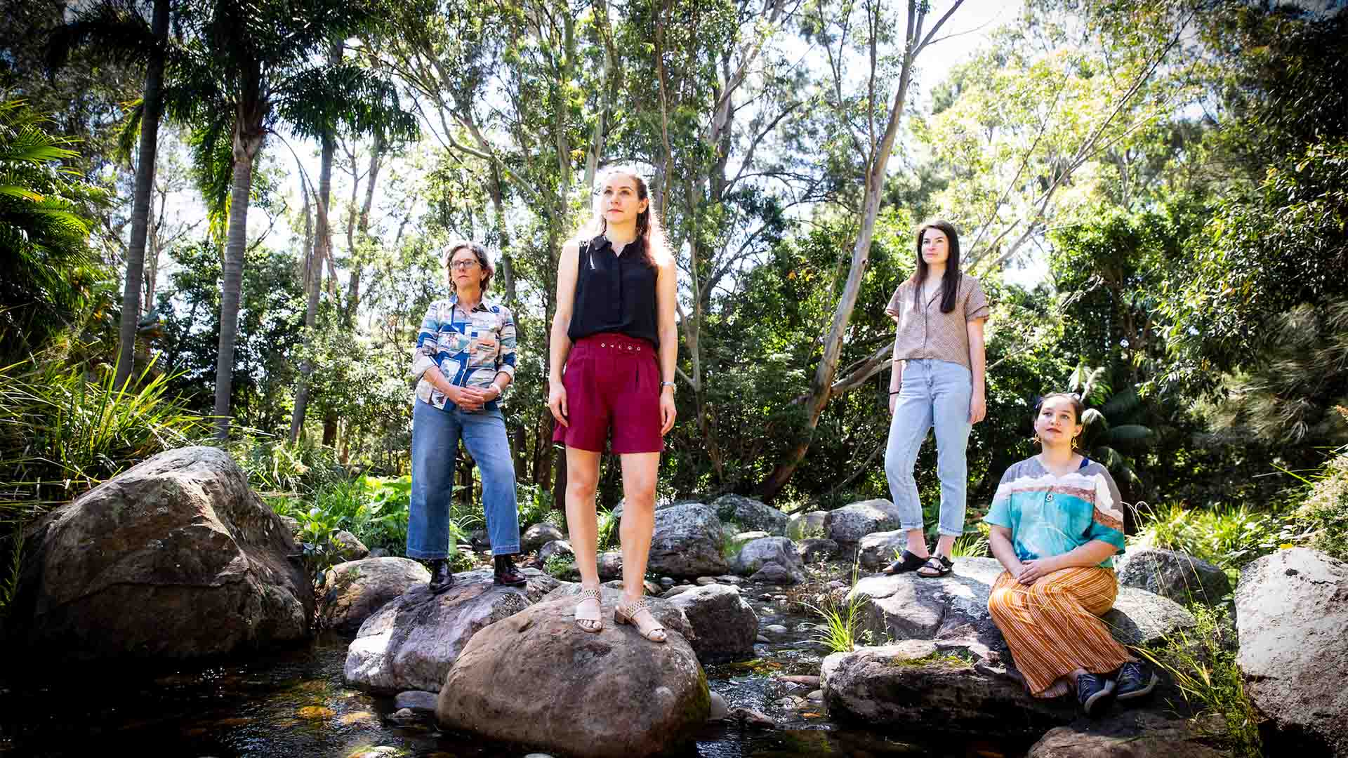 UOW GCCW team Alison Haynes, Melinda Waterman, Krystal Randall, Diana King