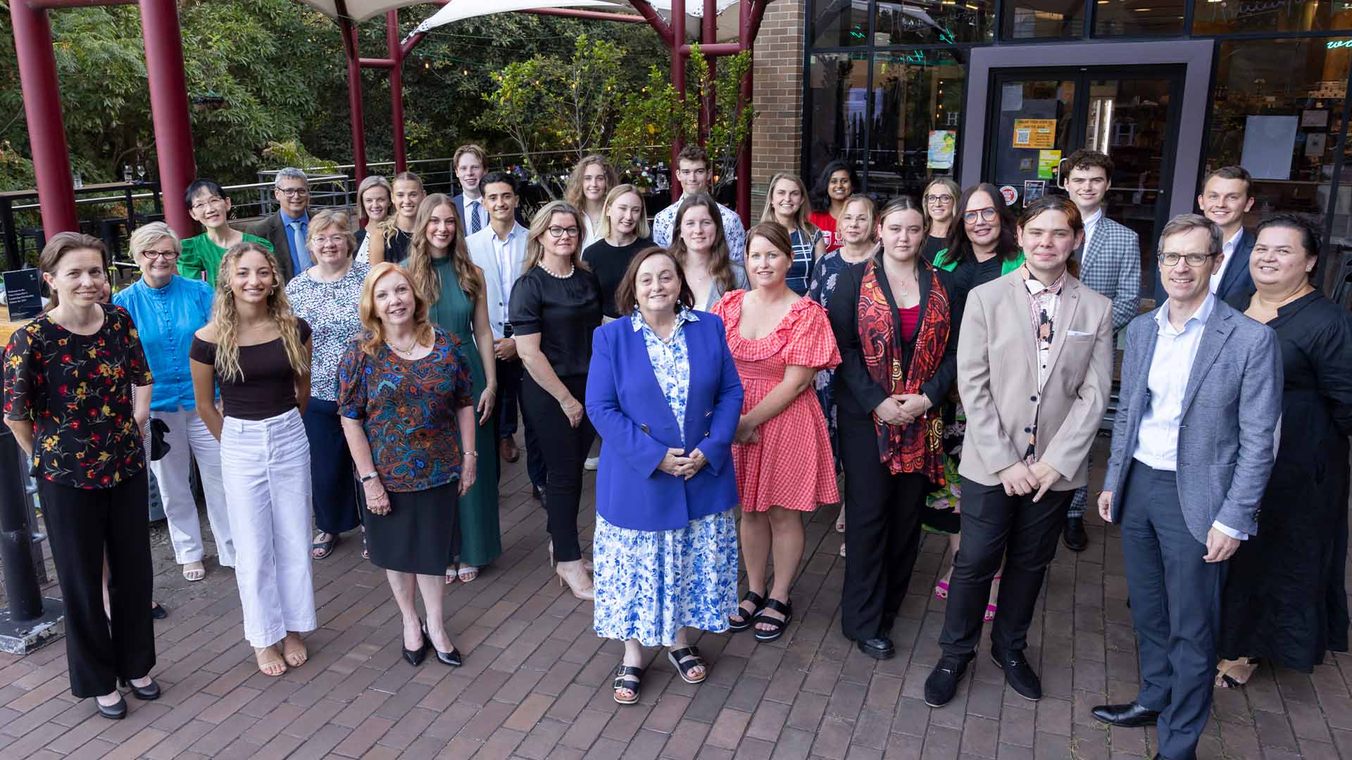 VC Leadership scholars with the VC and staff