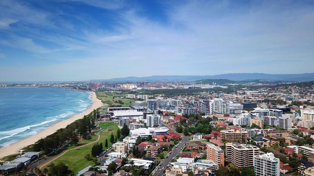 Wollongong city aerial