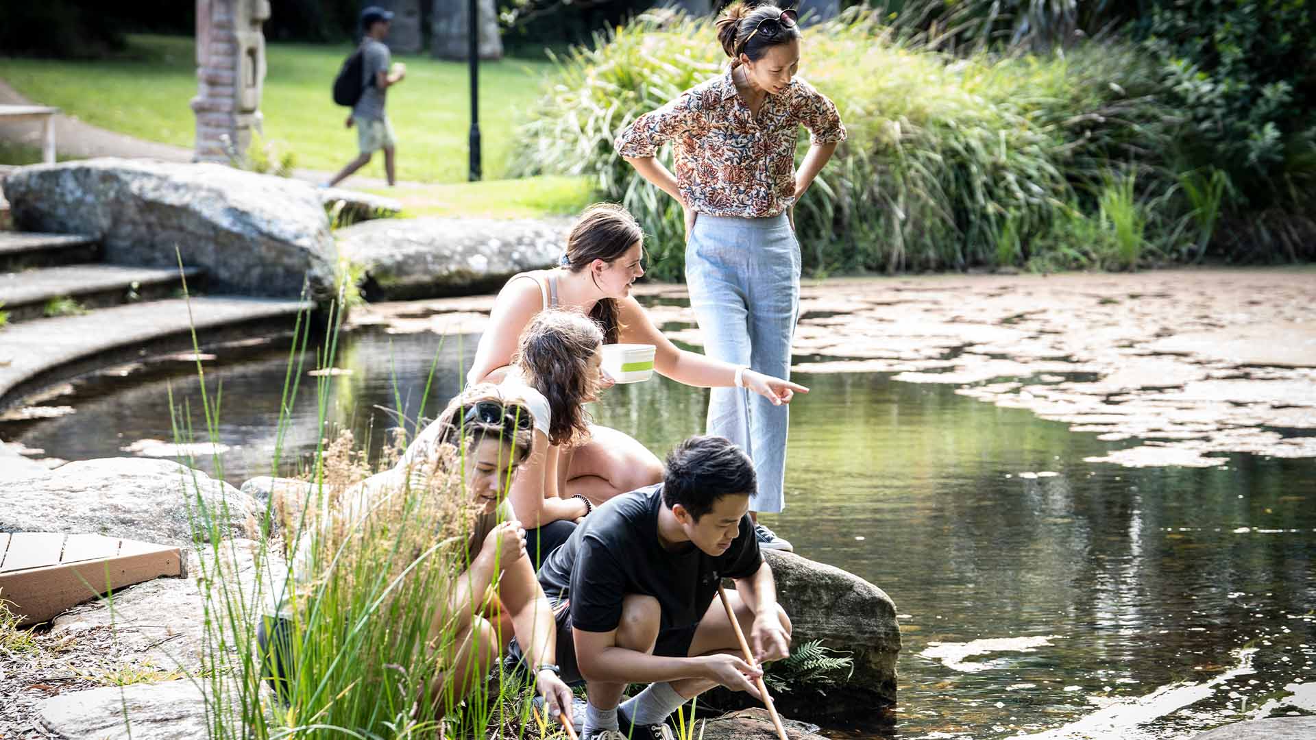 World Water Day, Dr Marian Wong and students