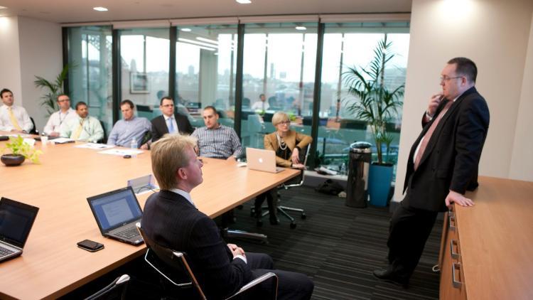 Postgraduate students at the UOW Sydney CBD campus